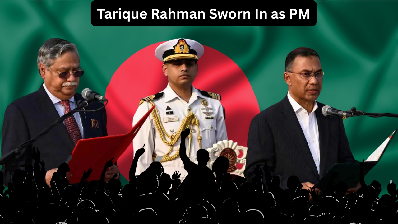 बांग्लादेश में तारीक रहमान ने प्रधानमंत्री पद की शपथ ली
